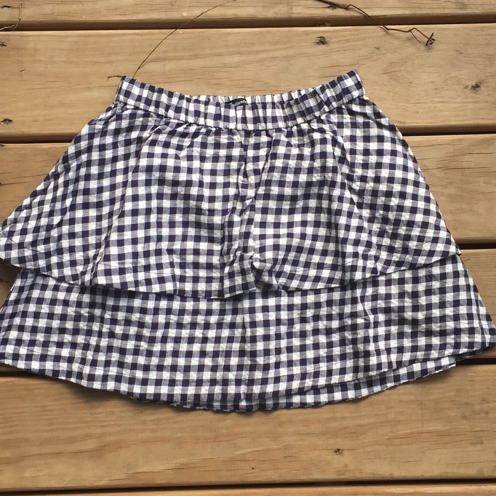 NWOT Madewell Gingham Miniskirt